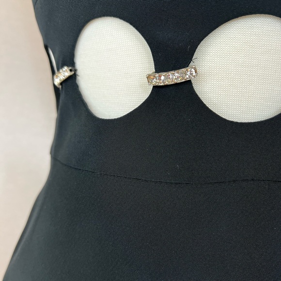 VINTAGE NITELINE LITTLE BLACK DRESS - Picture 4 of 7